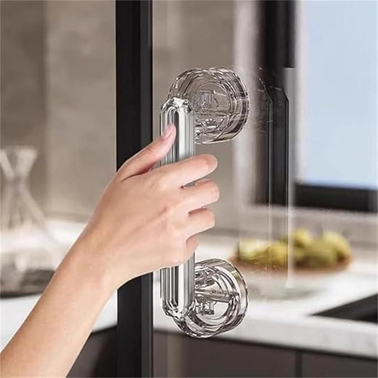 Crystal Suction Door Handle – Waterproof & Easy Install